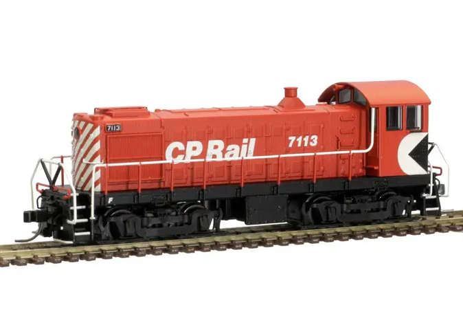 Atlas 40005014 N Scale, Alco S4 Locomotive, Canadian Pacific #7113, Gold, CP Rail (ESU LokSound)