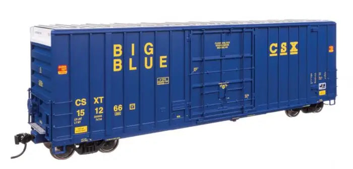 WalthersProto 920-101719 HO Scale 50' Gunderson Hi-Cube Paper Service Box Car CSX CSXT #151266 Big Blue