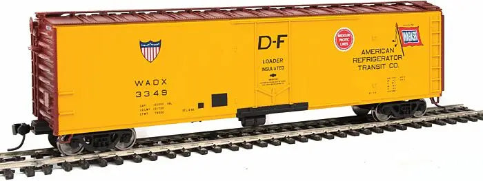 WalthersMainline 910-2829 HO Scale, 50' PC&F Insulated Box Car, American Refrigerator Transit WADX #3349