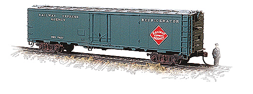 Walthers 932-6241 HO Scale, 50' REA Expresse Reefer, Railway Express Agency REX