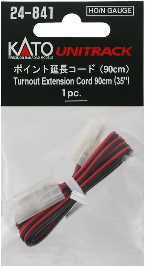 KATO 24-841 Multi Scale Turnout Extension Cord 35" (1pc)