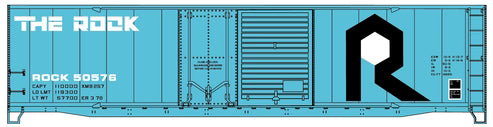 Accurail 5328 HO Scale 50' Combination Door Steel Box Car Rock Island #50576 KIT