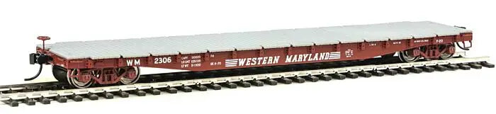 WalthersProto 920-104125 HO Scale 53' AAR Flat Car Western Maryland WM #2306
