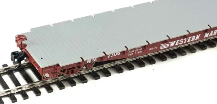 WalthersProto 920-104125 HO Scale 53' AAR Flat Car Western Maryland WM #2306