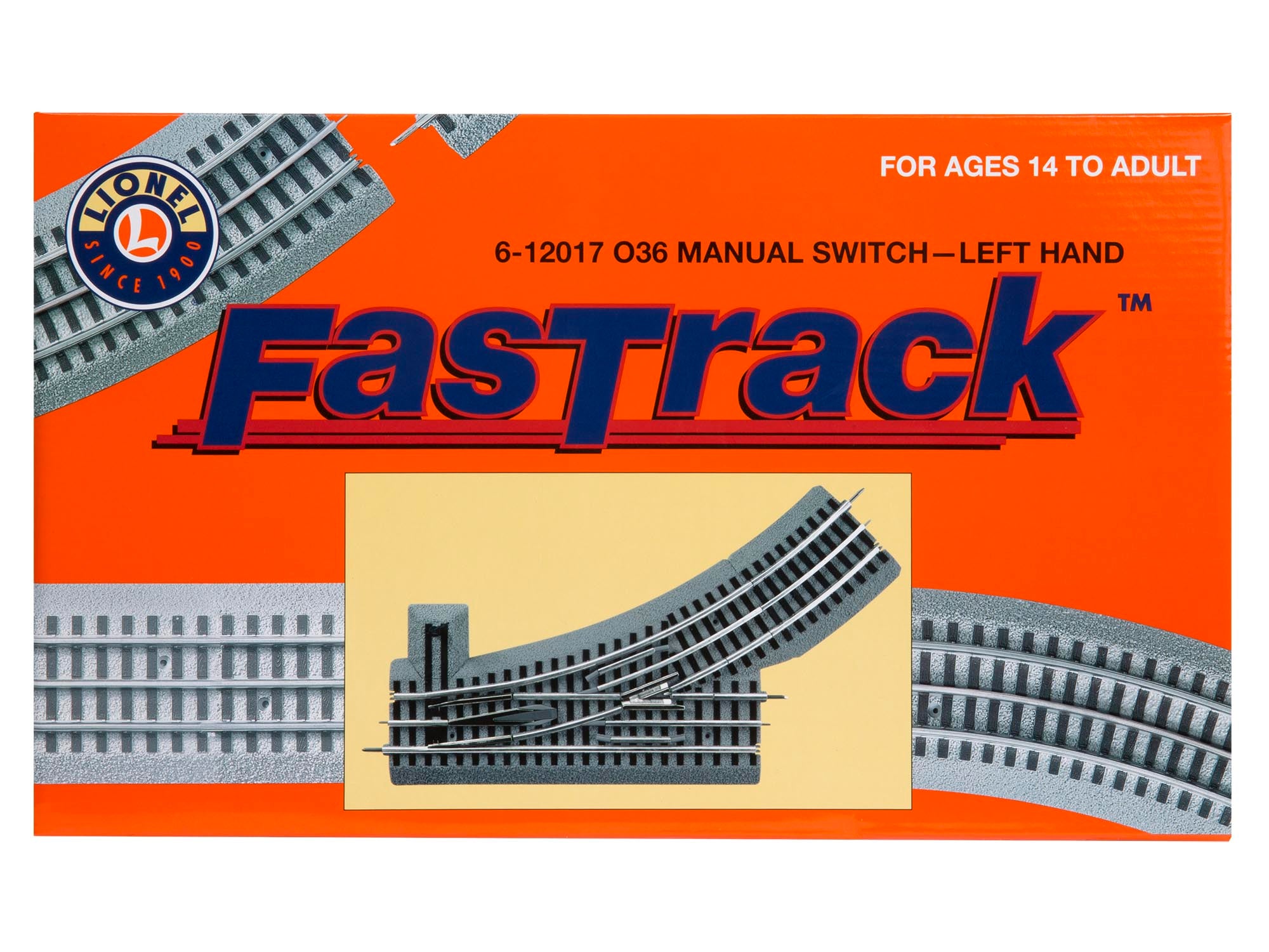 Lionel 6-12017 O, FasTrack O36 Manual Switch - Left Hand