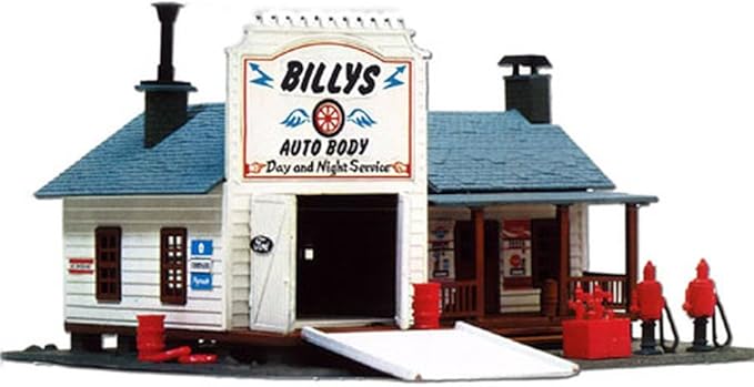 Model Power 414 HO Scale Billy's Auto Body Shop, Auto Shop KIT
