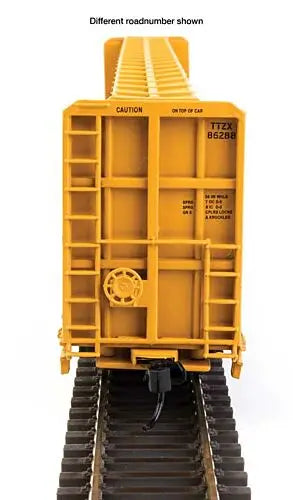 WalthersMainline 910-50726 HO Scale 72' Centerbeam Flatcar W/ Opera Windows Trailer Train TTZX #86323