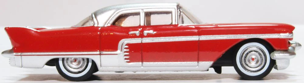 Oxford Diecast 87CE57002 HO Scale 1957-1965 Cadillac Eldorado Brougham - Assembled, Dakota Red