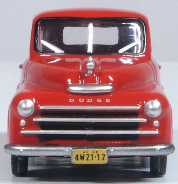 Oxford Diecast 87DP48001 HO Scale 1948 Dodge B-1B Pickup Truck - Assembled, Red