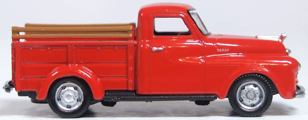 Oxford Diecast 87DP48001 HO Scale 1948 Dodge B-1B Pickup Truck - Assembled, Red