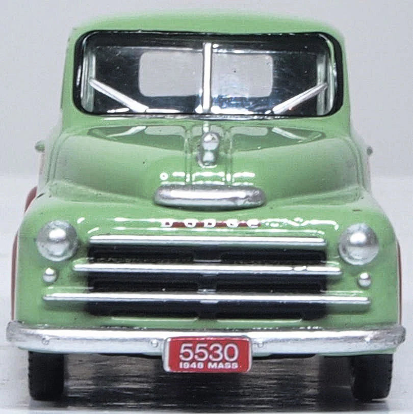 Oxford Diecast 87DP48003 HO Scale 1948 Dodge B-1B Pickup Truck - Assembled, Dans Service Garage