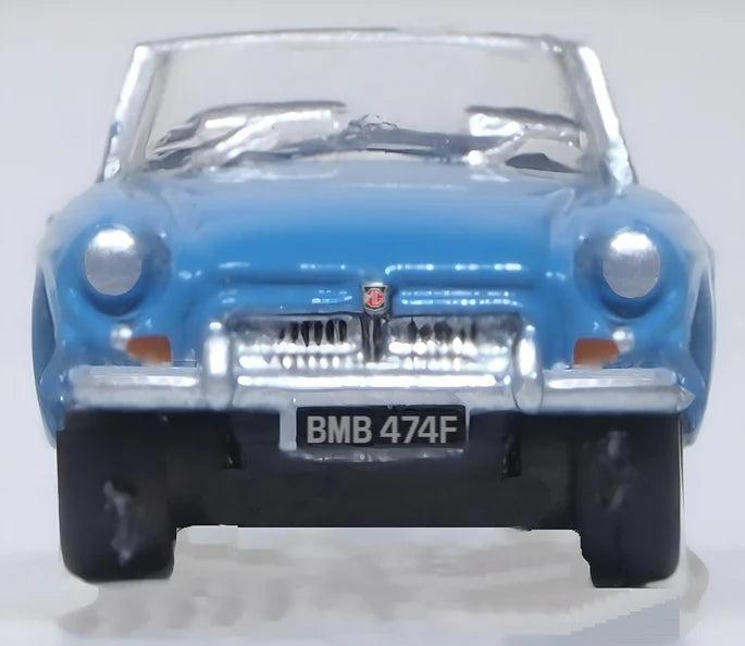 Oxford Diecast NMGB004 N Scale 1962 Iris Blue MGB Roadster
