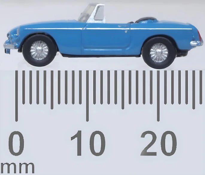 Oxford Diecast NMGB004 N Scale 1962 Iris Blue MGB Roadster