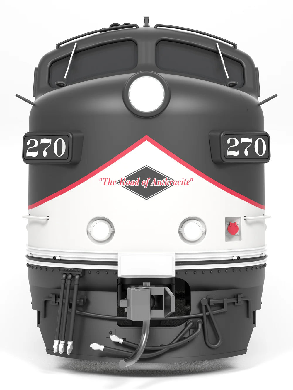Broadway Limited 9706 HO Scale EMD F9A Diesel Locomotive, Modern Excursion Appearance Reading and Northern #270 Paragon4 Sound/DC/DCC