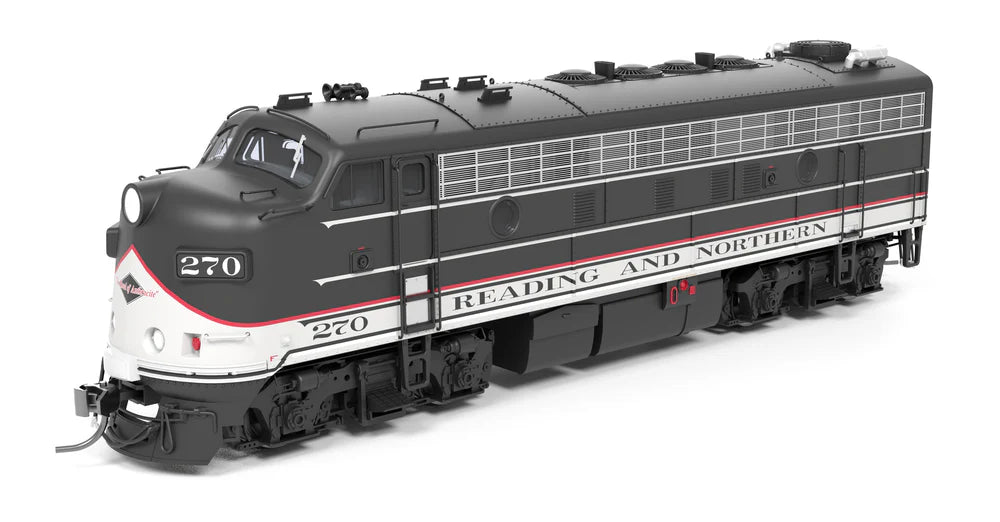 Broadway Limited 9706 HO Scale EMD F9A Diesel Locomotive, Modern Excursion Appearance Reading and Northern #270 Paragon4 Sound/DC/DCC