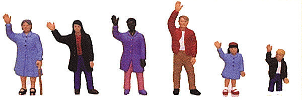 Model Power 6182 O People Waiving (6 pcs)