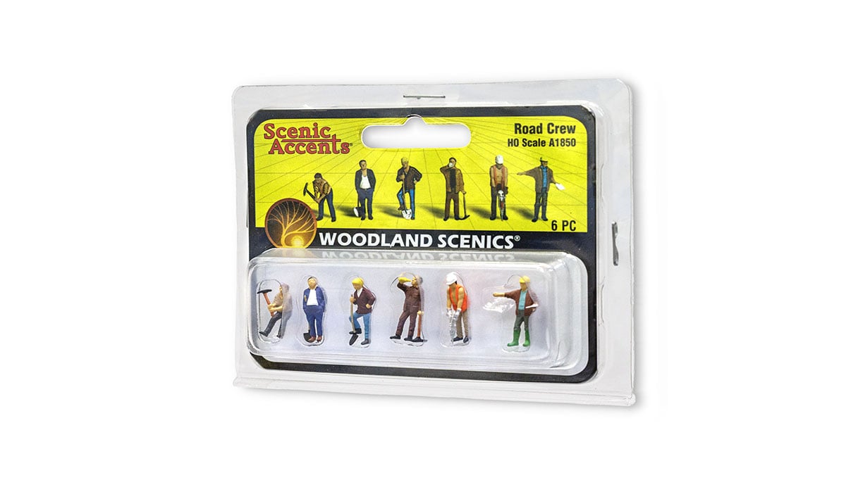 Woodland Scenics A1850 HO Scale Road Crew Scenic Accents (6 pcs)