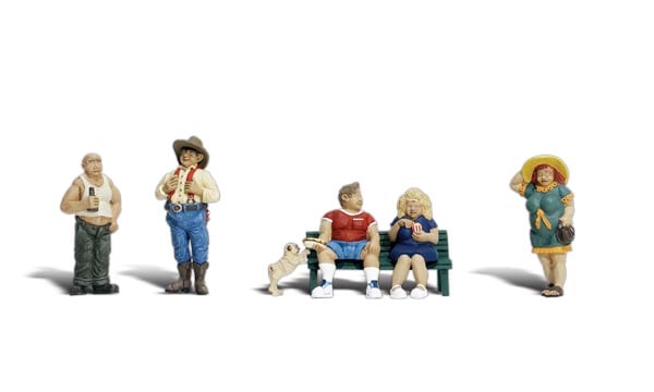 Woodland Scenics A2130 N Scale Full Figured Folks (7 pcs)