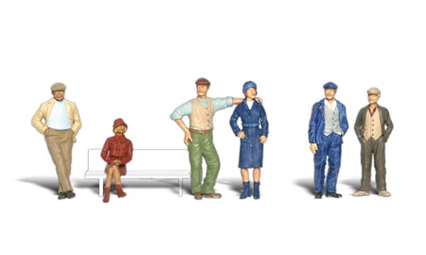 Woodland Scenics A2156 N Scale Bystanders Scenic Accents (6 pcs)