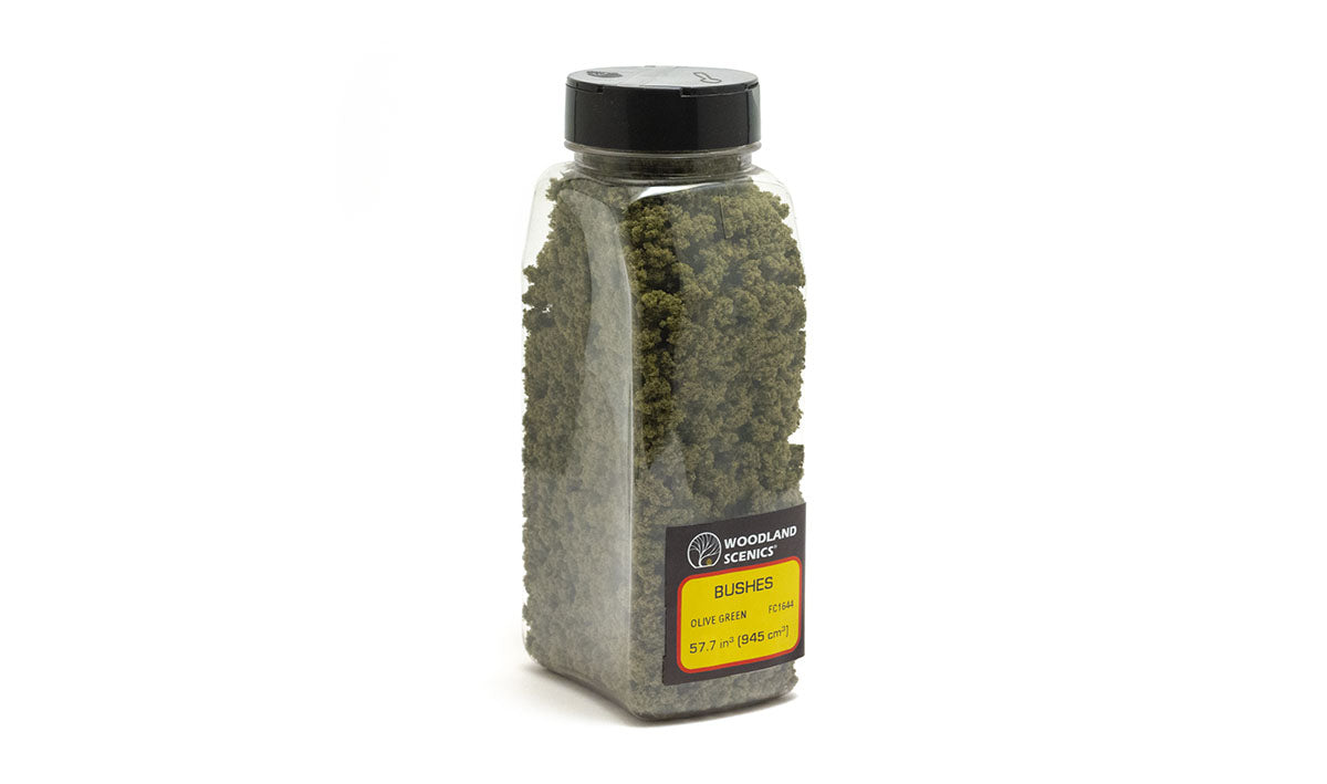 Woodland Scenics FC1644 MULTI Scale Bushes Oliver Green Shaker
