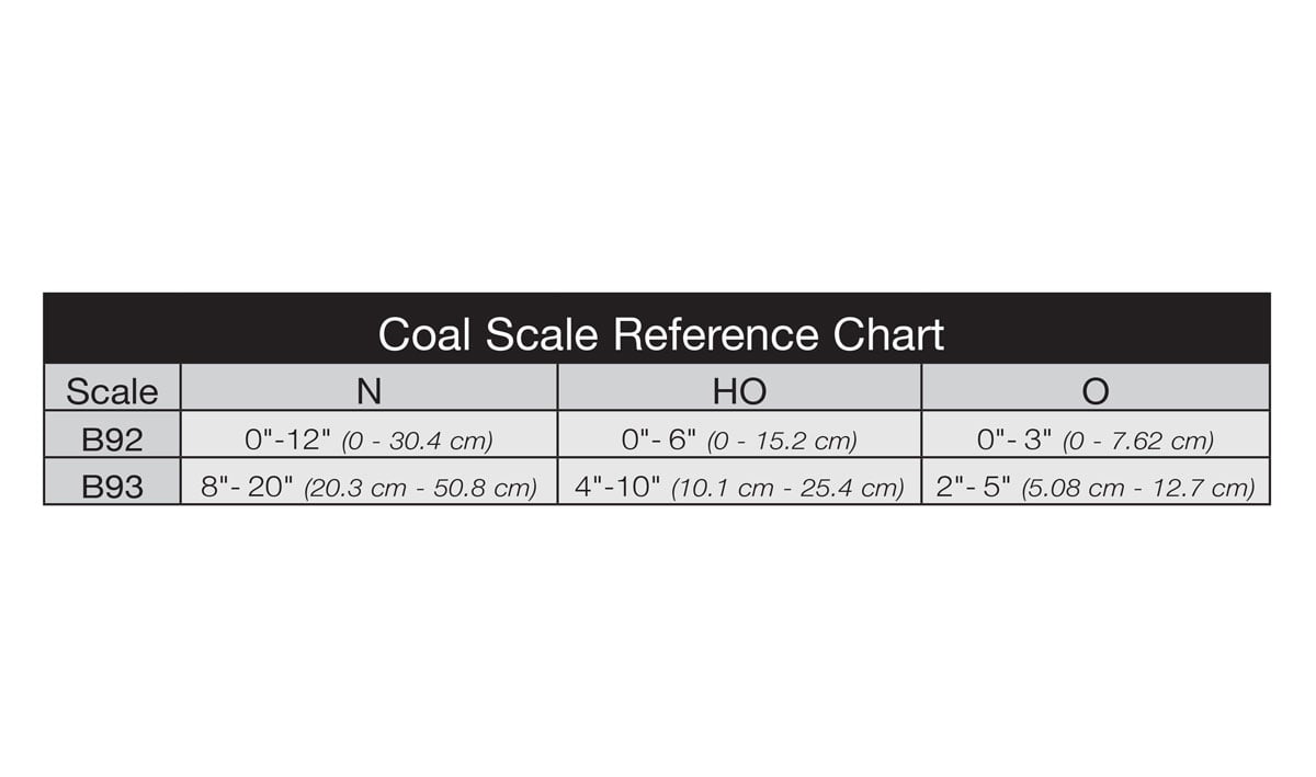 Woodland Scenics B92 MULTI Scale, Mine Run Coal