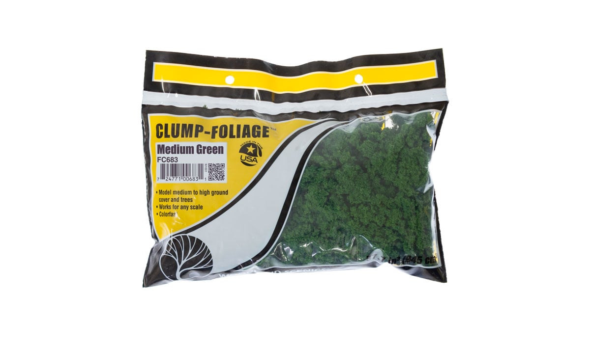 Woodland Scenics FC683 MULTI Scale Clump-Foilage Medium Green