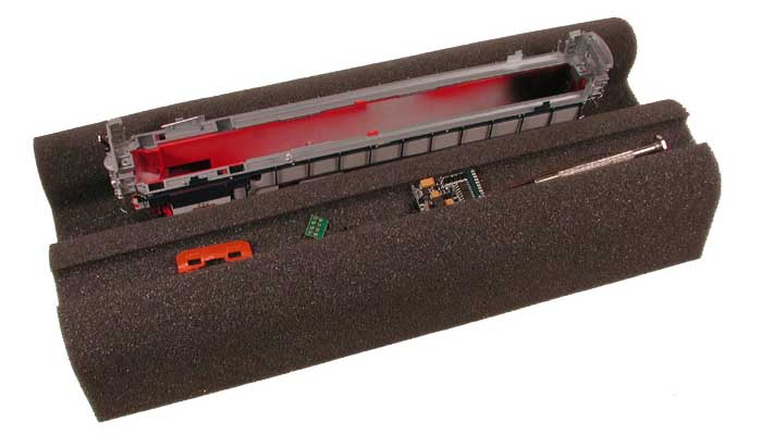 Bowser 24 O, Foam Repair Cradle for Locomotives & Freight Cars