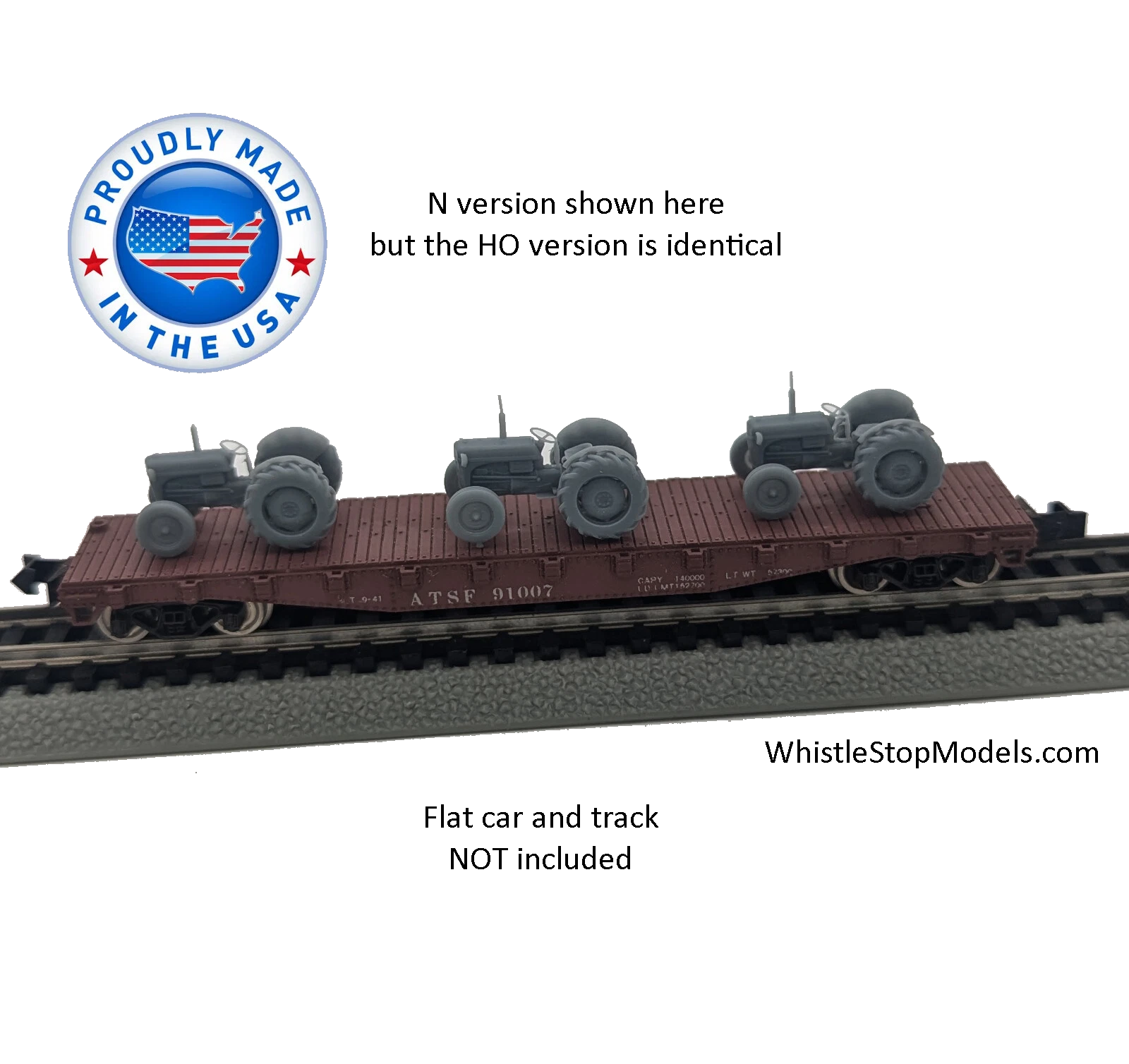 Whistle Stop Models HO9007 HO Scale Ford Tractor Loads, Resin 3D Printed, Highly Detailed (3 pcs)