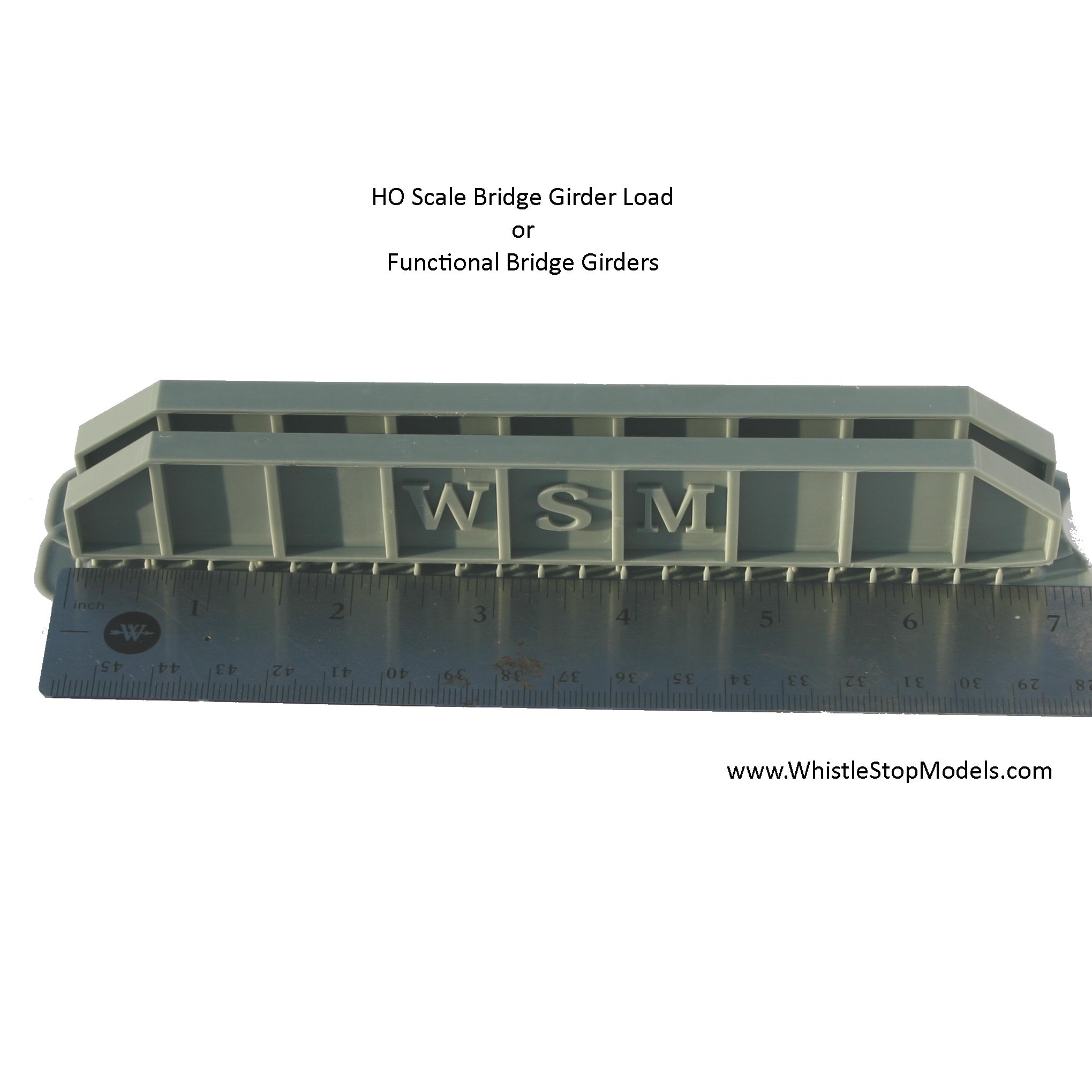 Whistle Stop Models HO9020 HO Scale Bridge Girder Load, Resin 3D Printed, Highly Detailed (2 pcs)