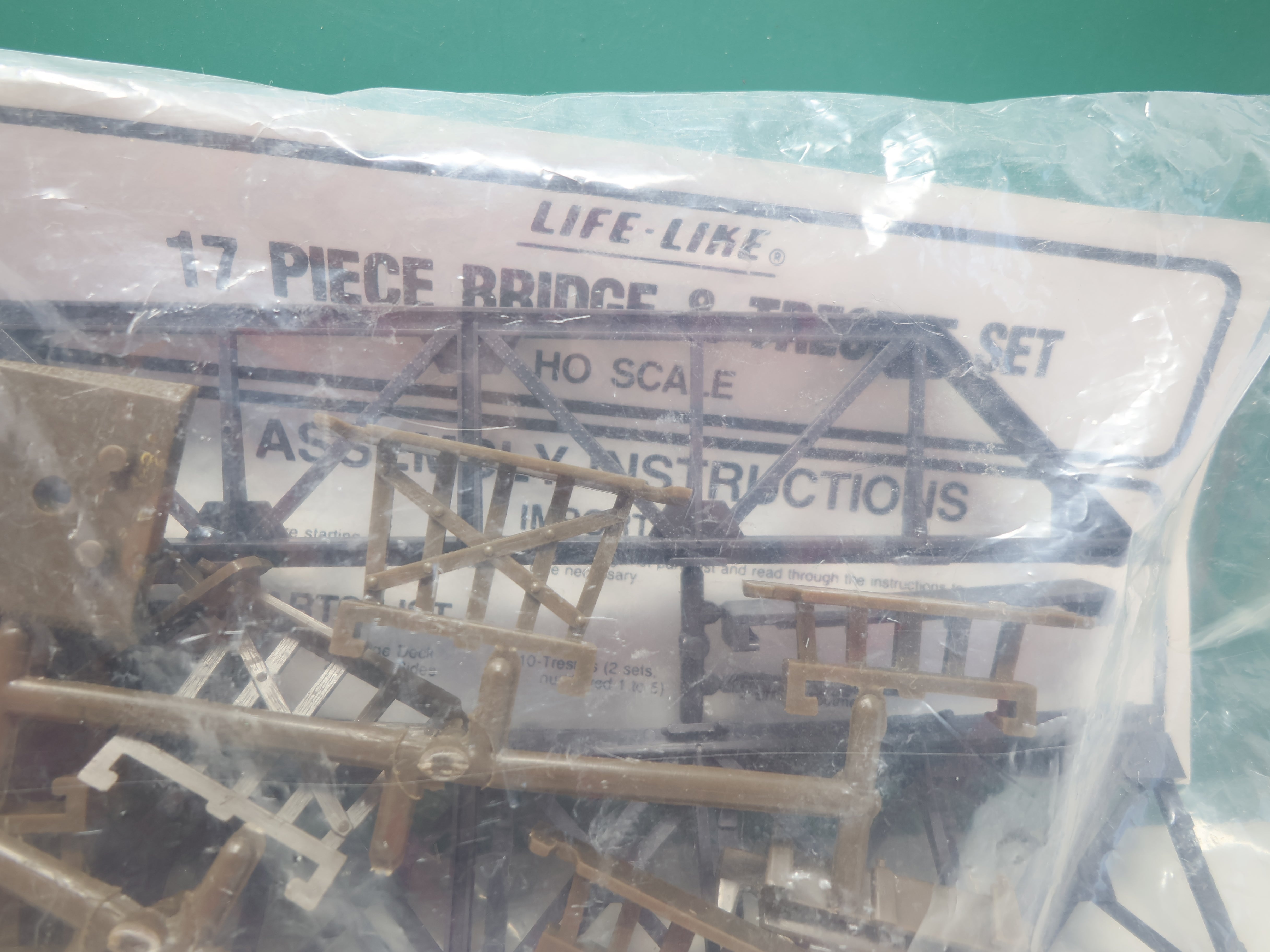 USED Life-Like HO Scale, 17 Piece Bridge & Trestle Set (sealed)
