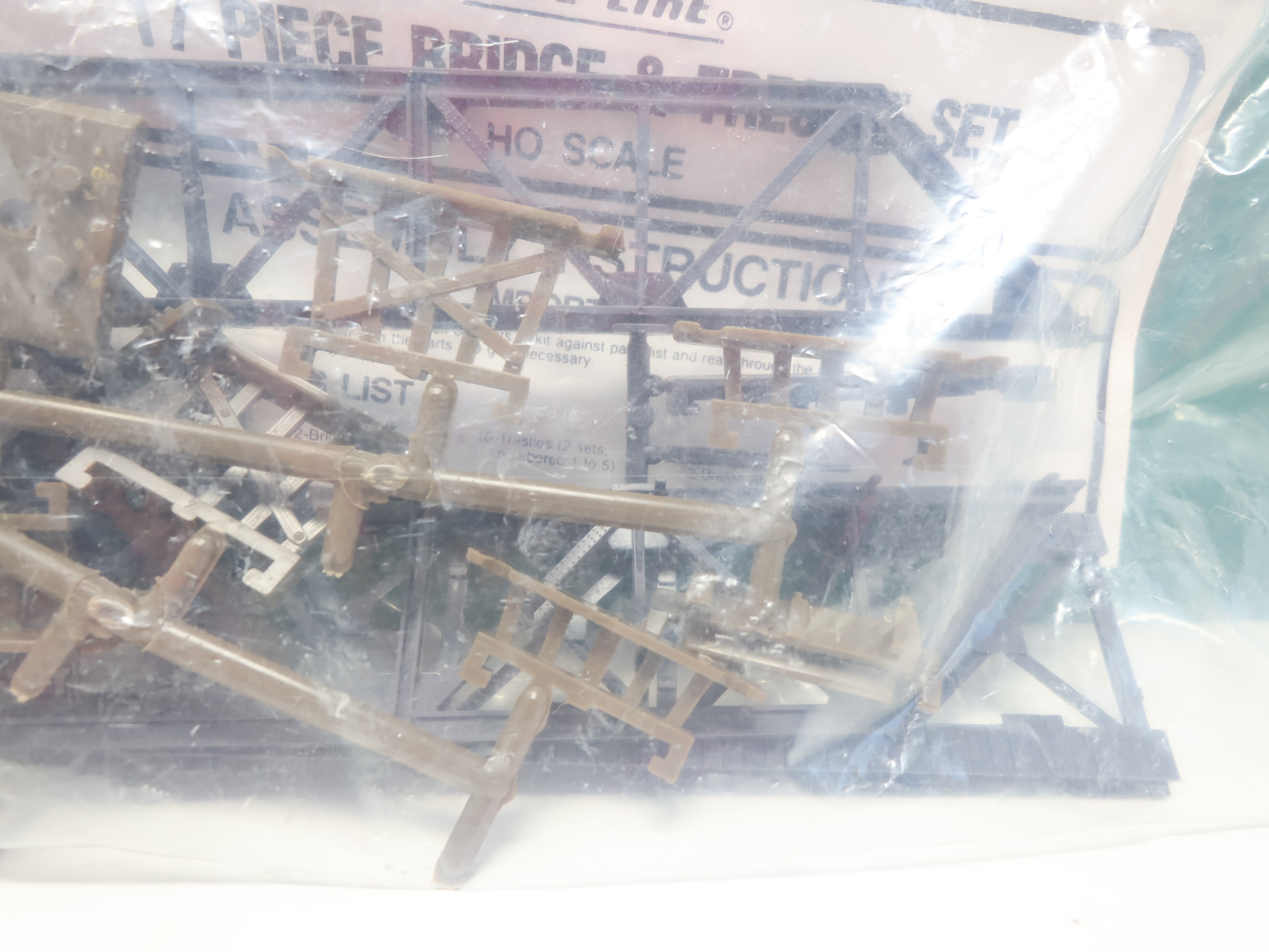 USED Life-Like HO Scale, 17 Piece Bridge & Trestle Set (sealed)