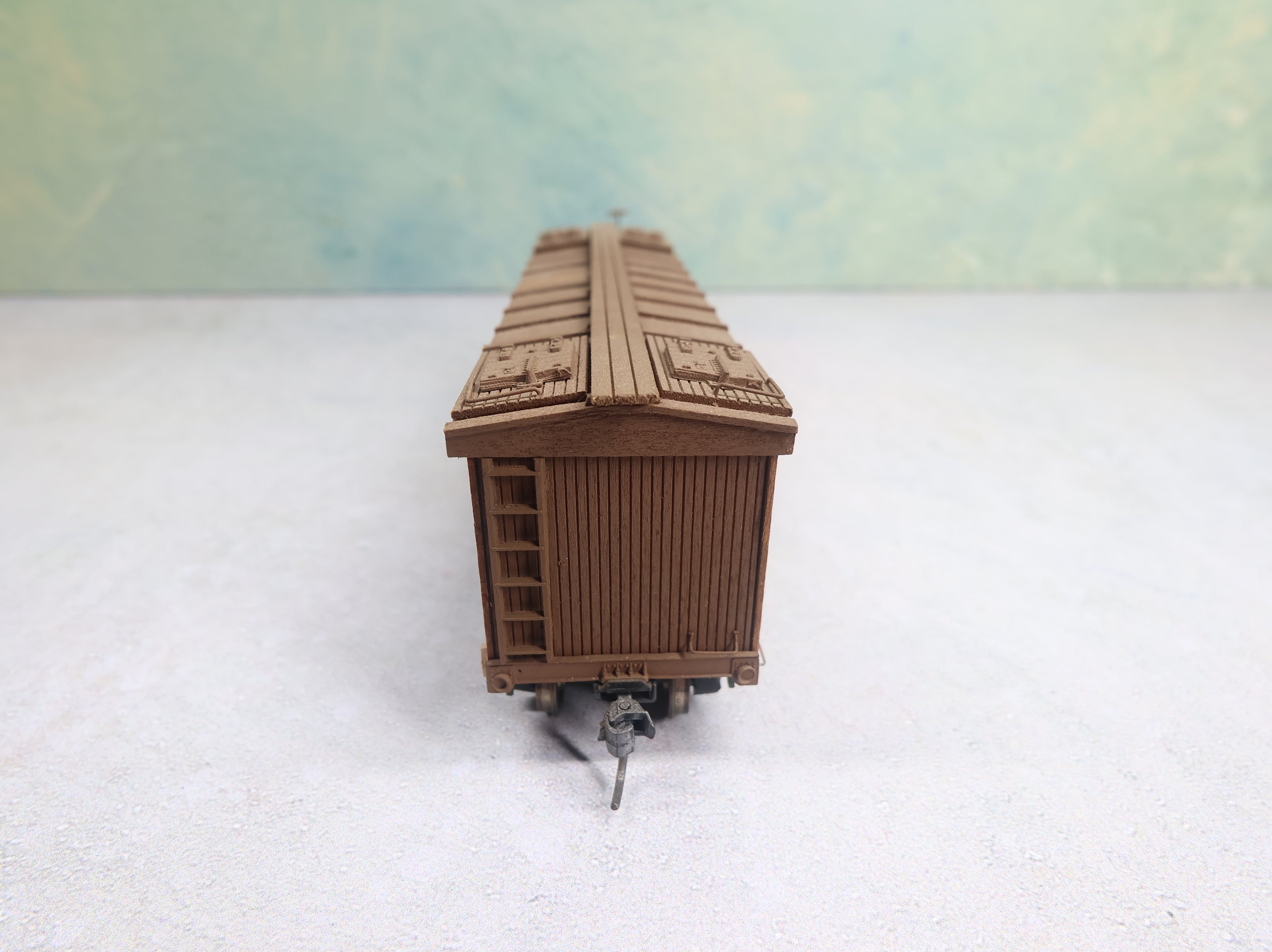 USED HO Scale 40' Wooden Reefer Box Car Ralston Purina MRS #5503 Wood Built Kit