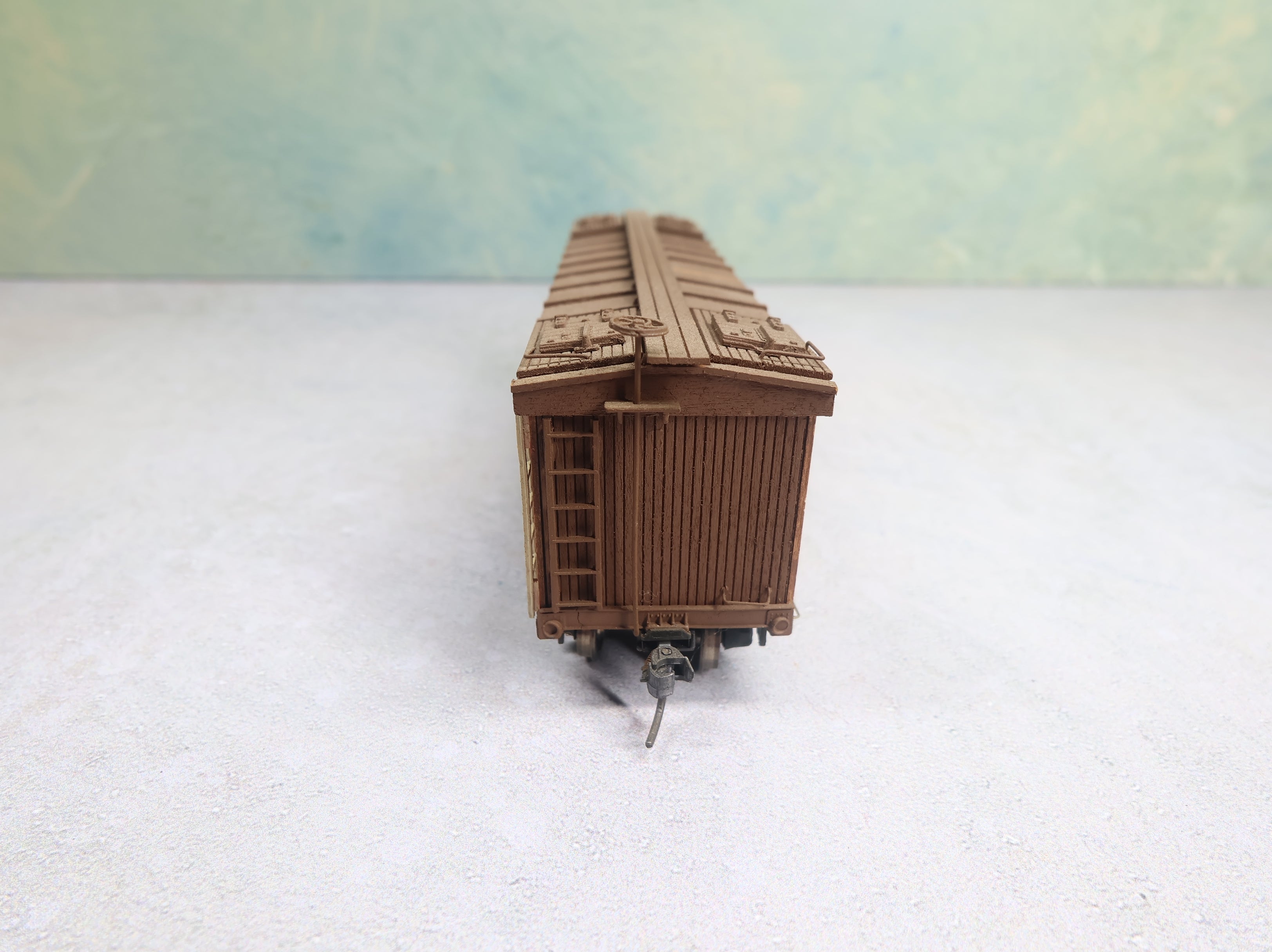 USED HO Scale 40' Wooden Reefer Box Car Ralston Purina MRS #5503 Wood Built Kit