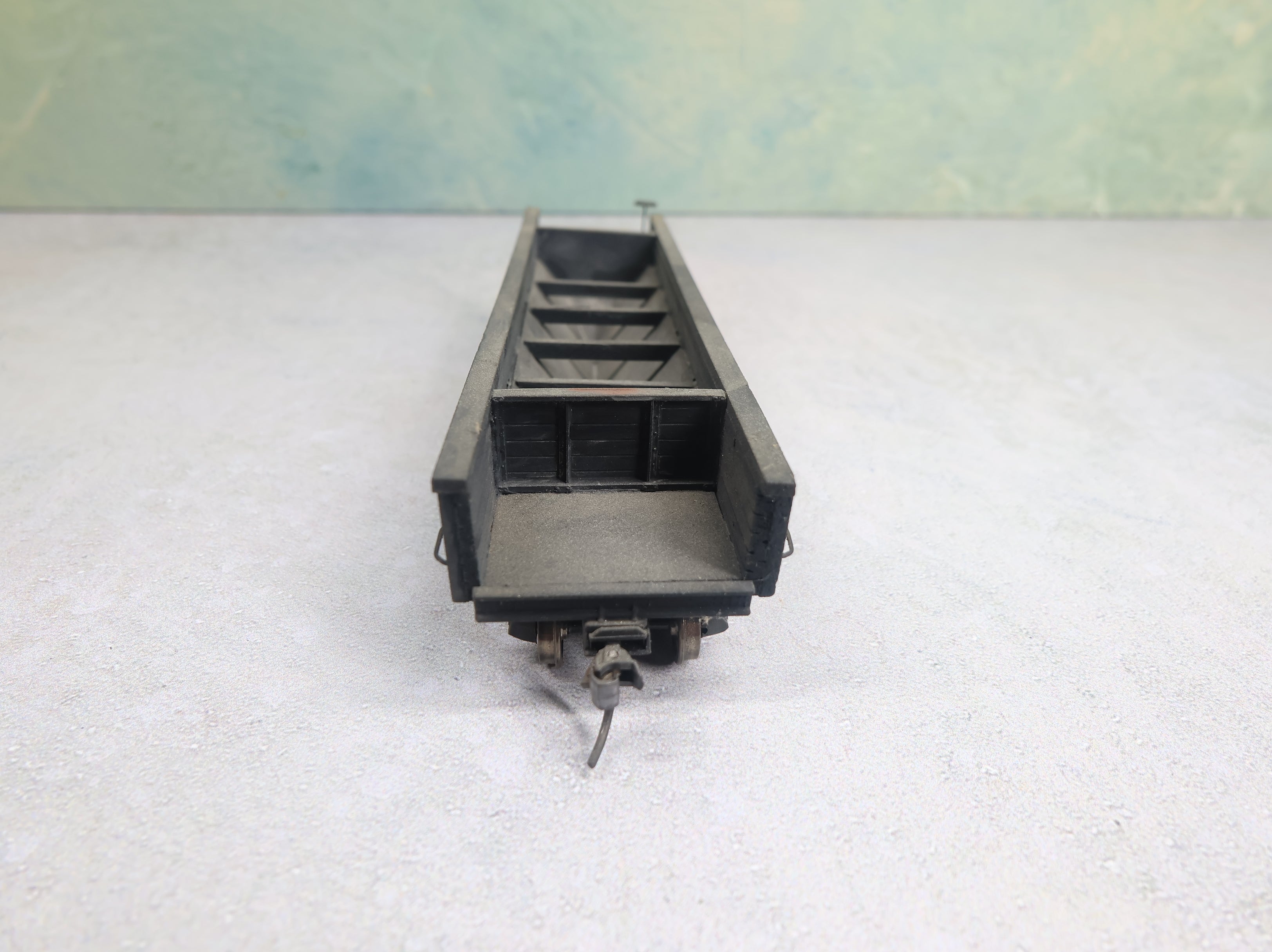 USED HO Scale Ballast Spreader Car Nickel Plate Road NYC&StL #65320 Wood Built Kit / Weathered