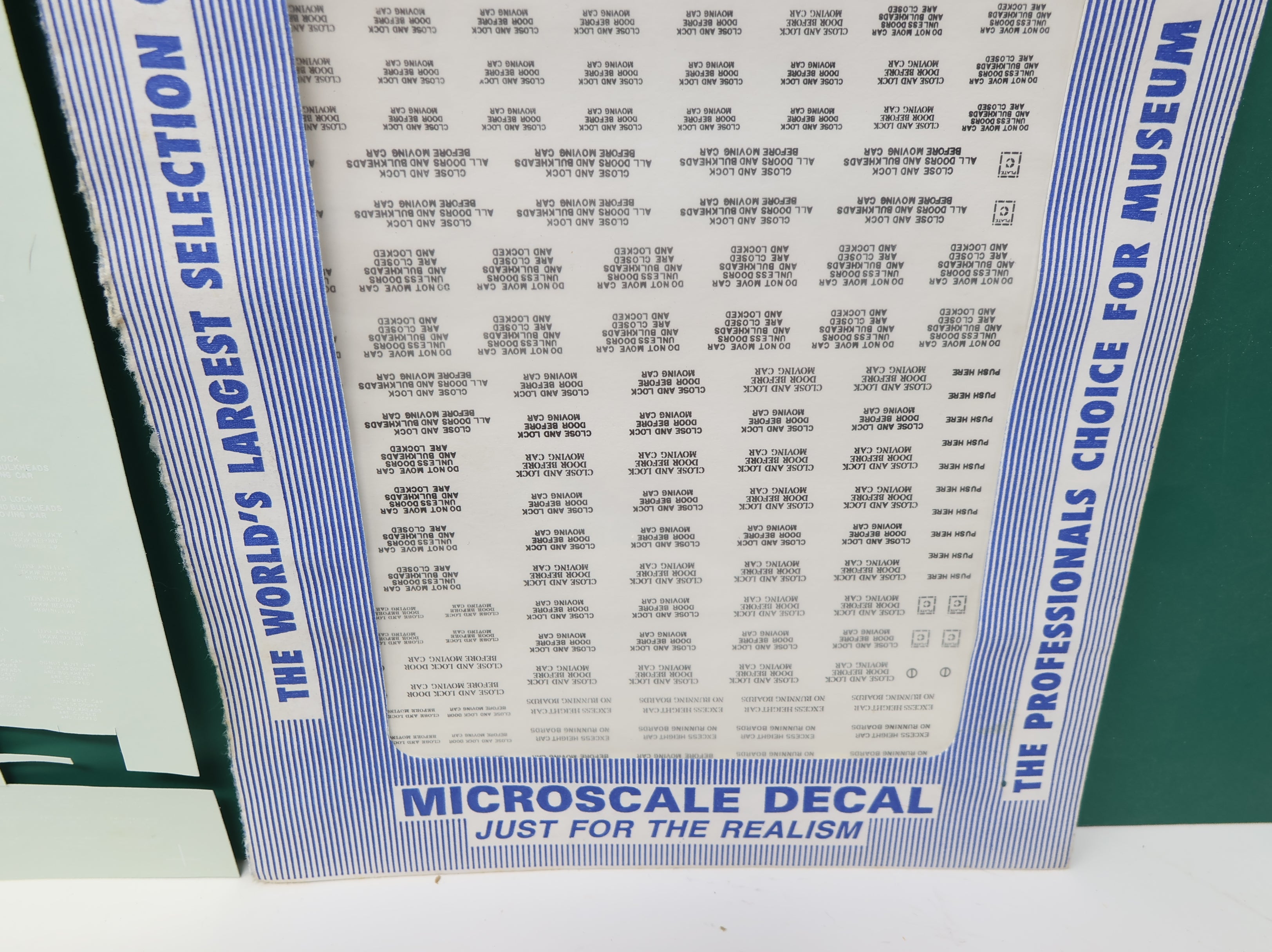 USED MICROSCALE 87-2 HO Scale Gothic Style RR Data Capy ACI C Plates Builders Plates Decals