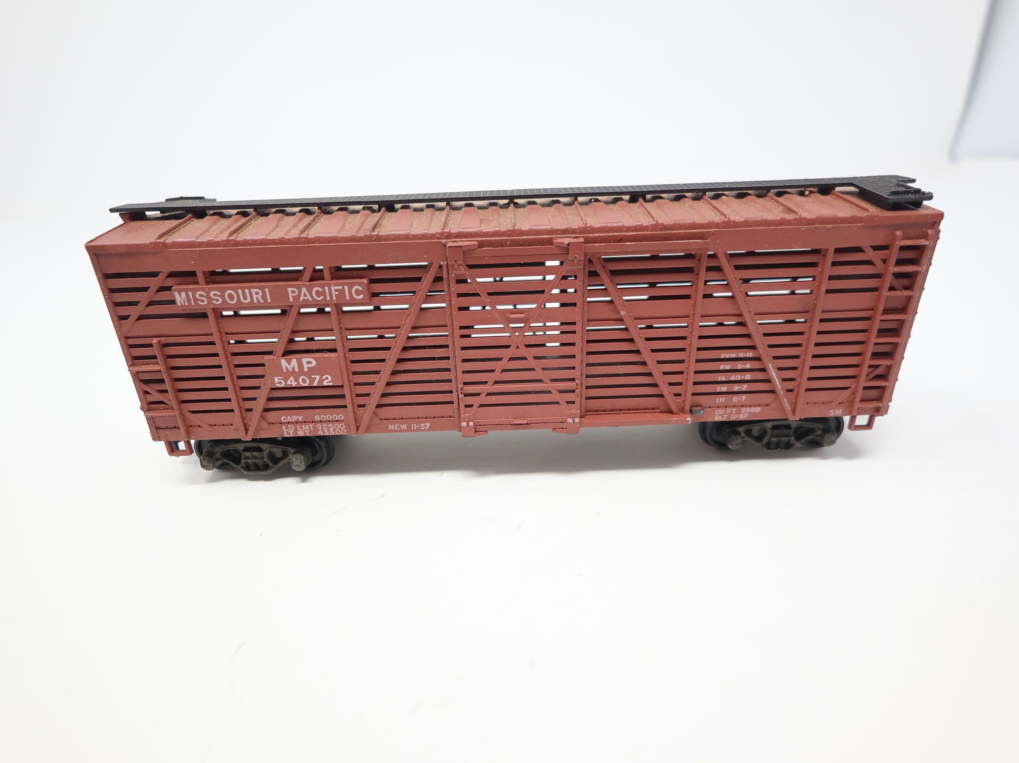 USED Athearn HO Scale 40' Stock Car Missouri Pacific MP #54072