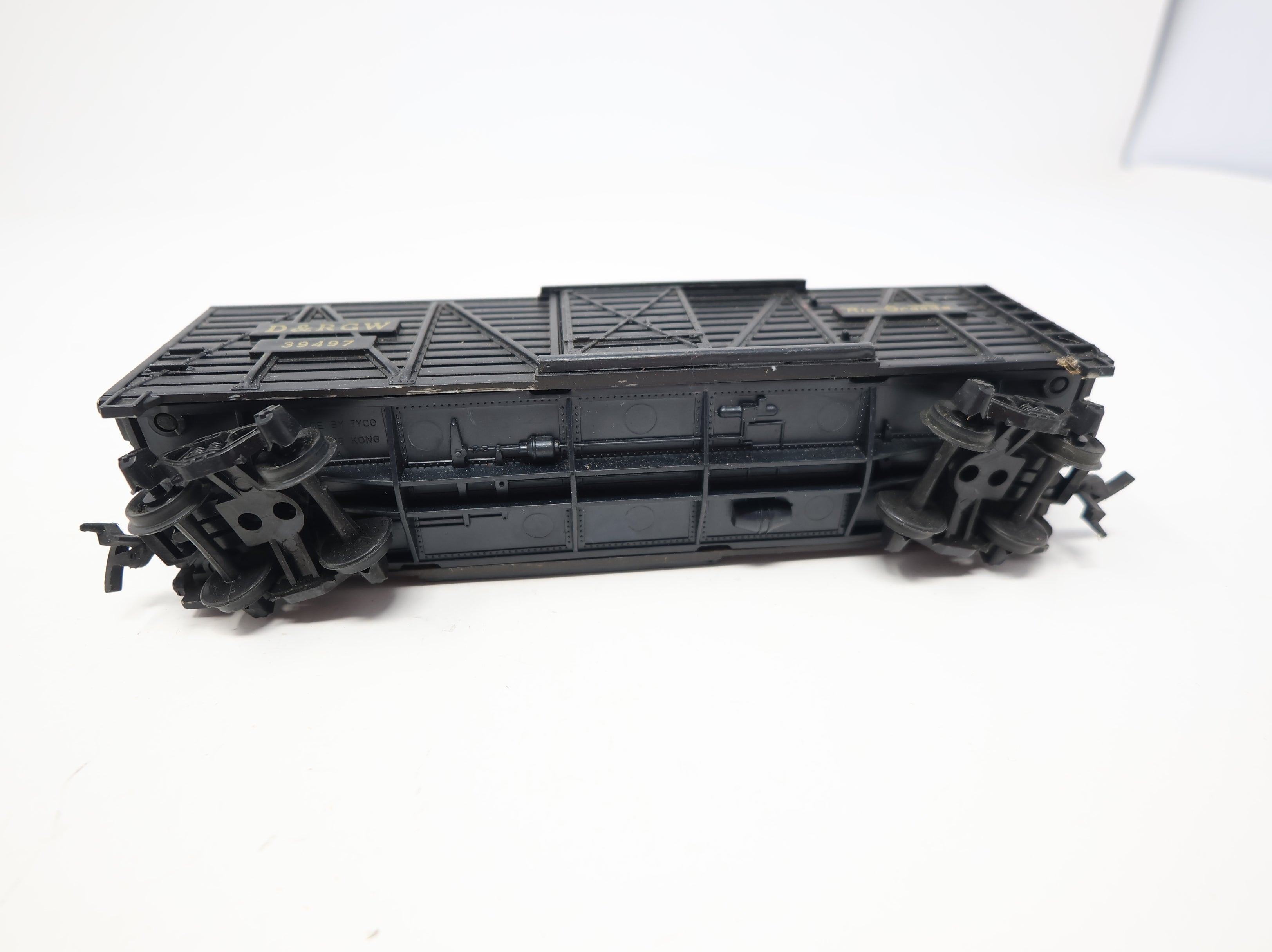 USED Tyco HO Scale 40' Stock Car Rio Grande D&RGW #39497
