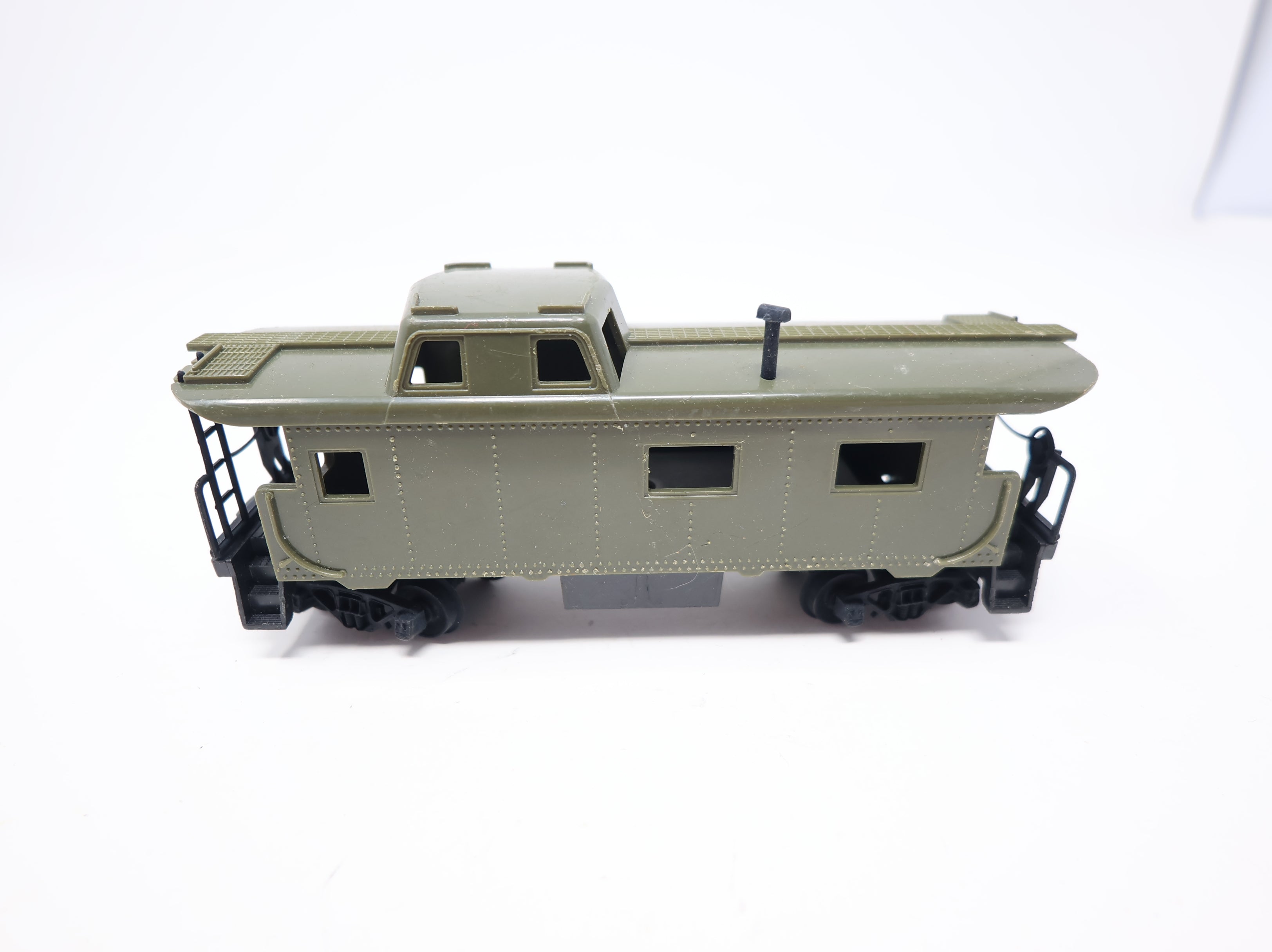 USED Tyco HO Scale Caboose Army Green