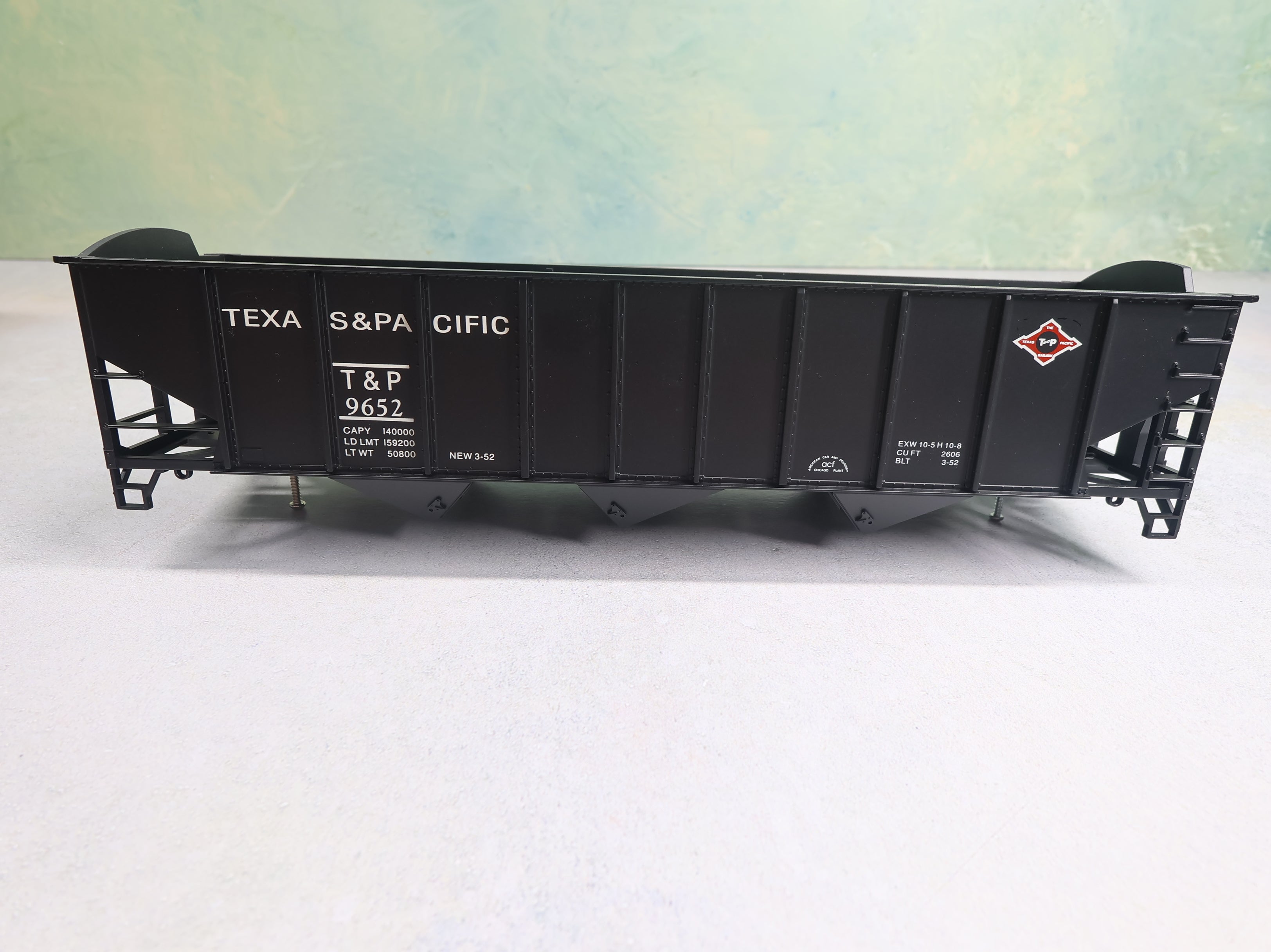 USED Weaver O 3 Bay 9 Panel Hopper Texas and Pacific T&P #9652