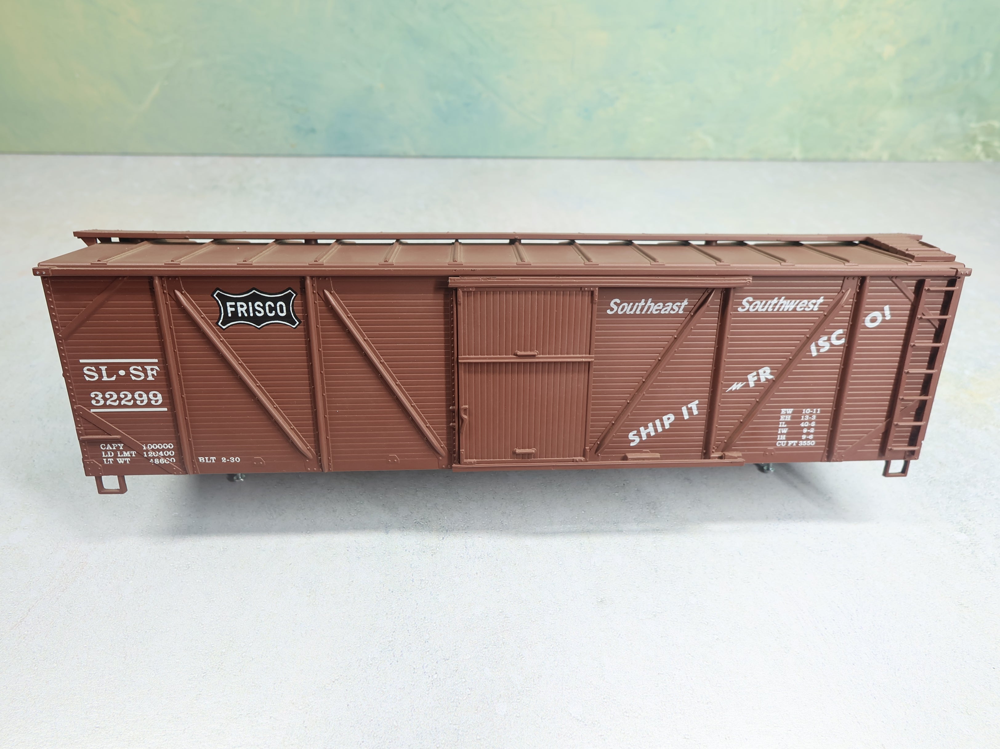 USED Weaver O Outside Braced Wooden Box Car Frisco SL-SF #32299