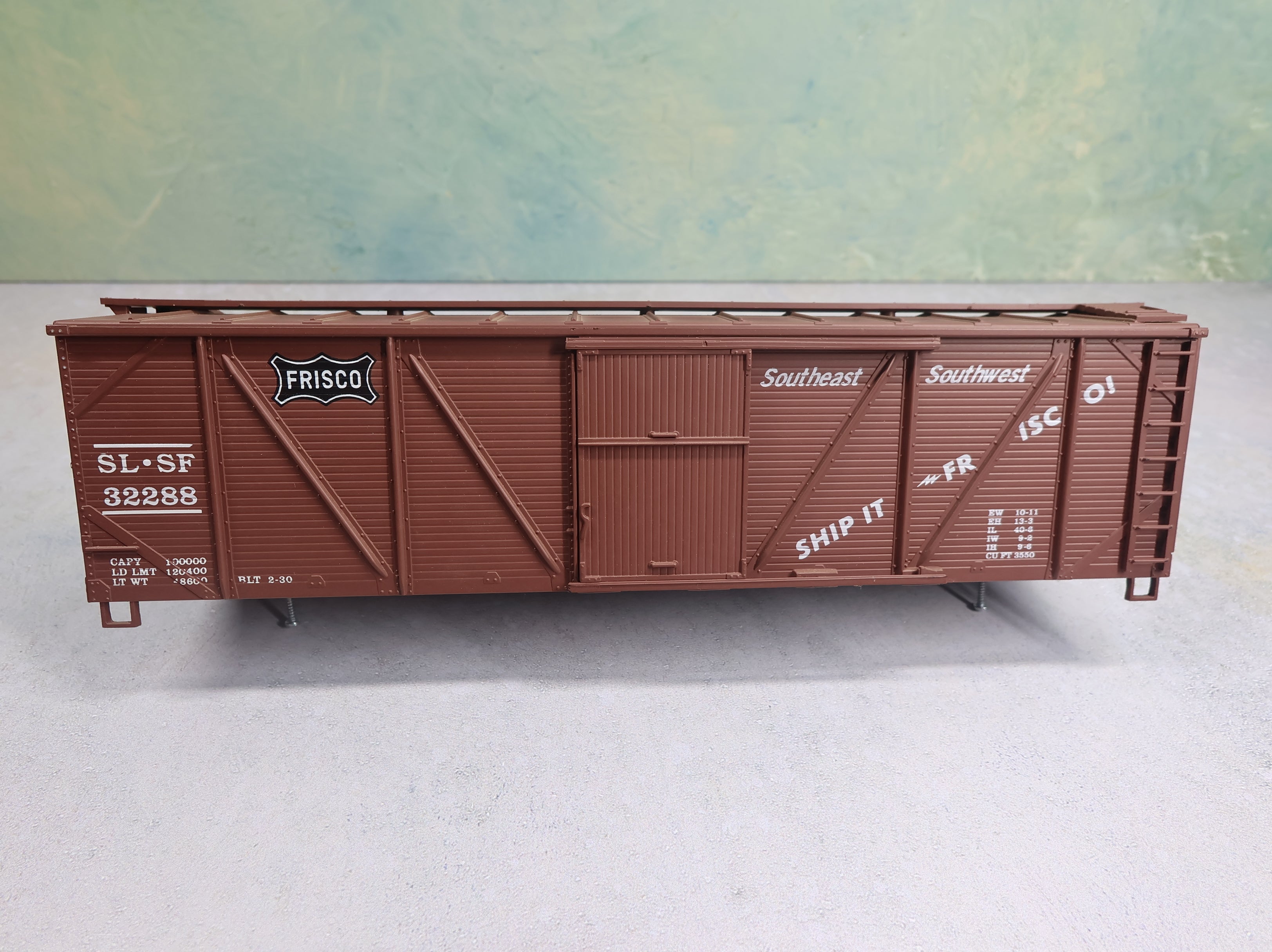 USED Weaver O Outside Braced Wooden Box Car Frisco SL-SF #32288