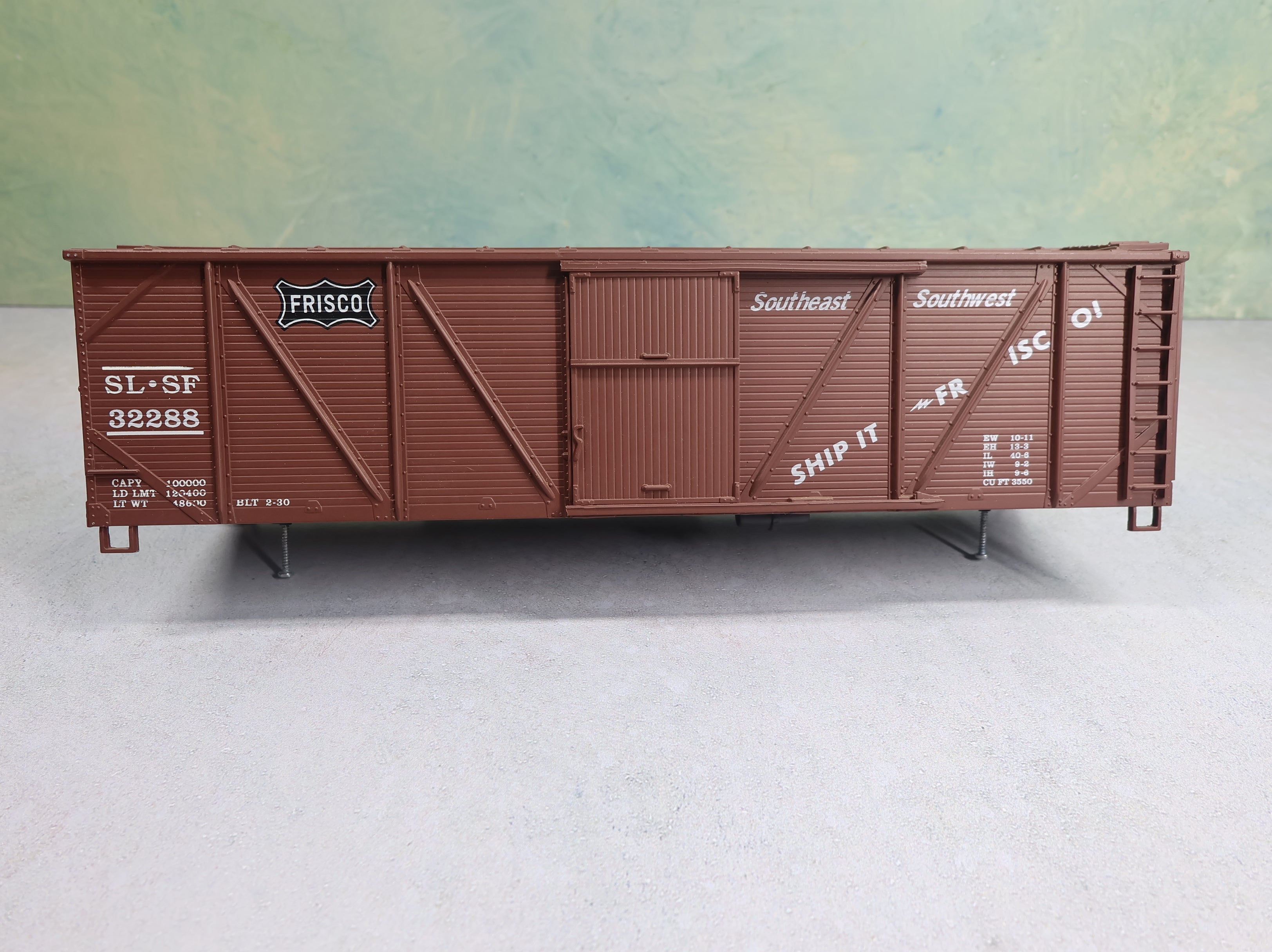 USED Weaver O Outside Braced Wooden Box Car Frisco SL-SF #32288