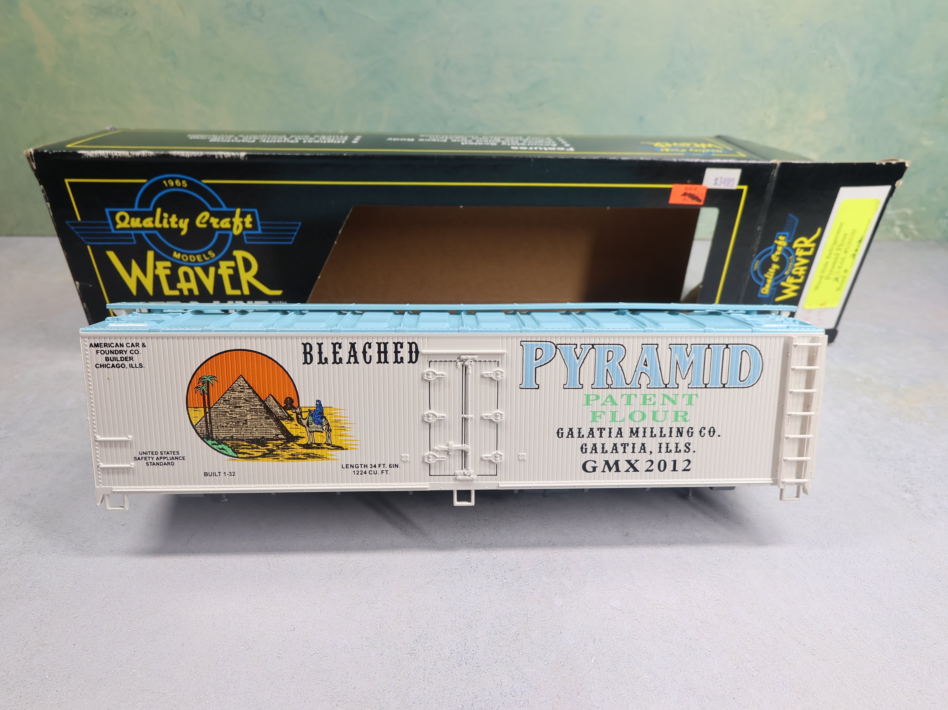 USED Weaver O Wood Side Refrigerator Car Pyramid Flour GMX #2012