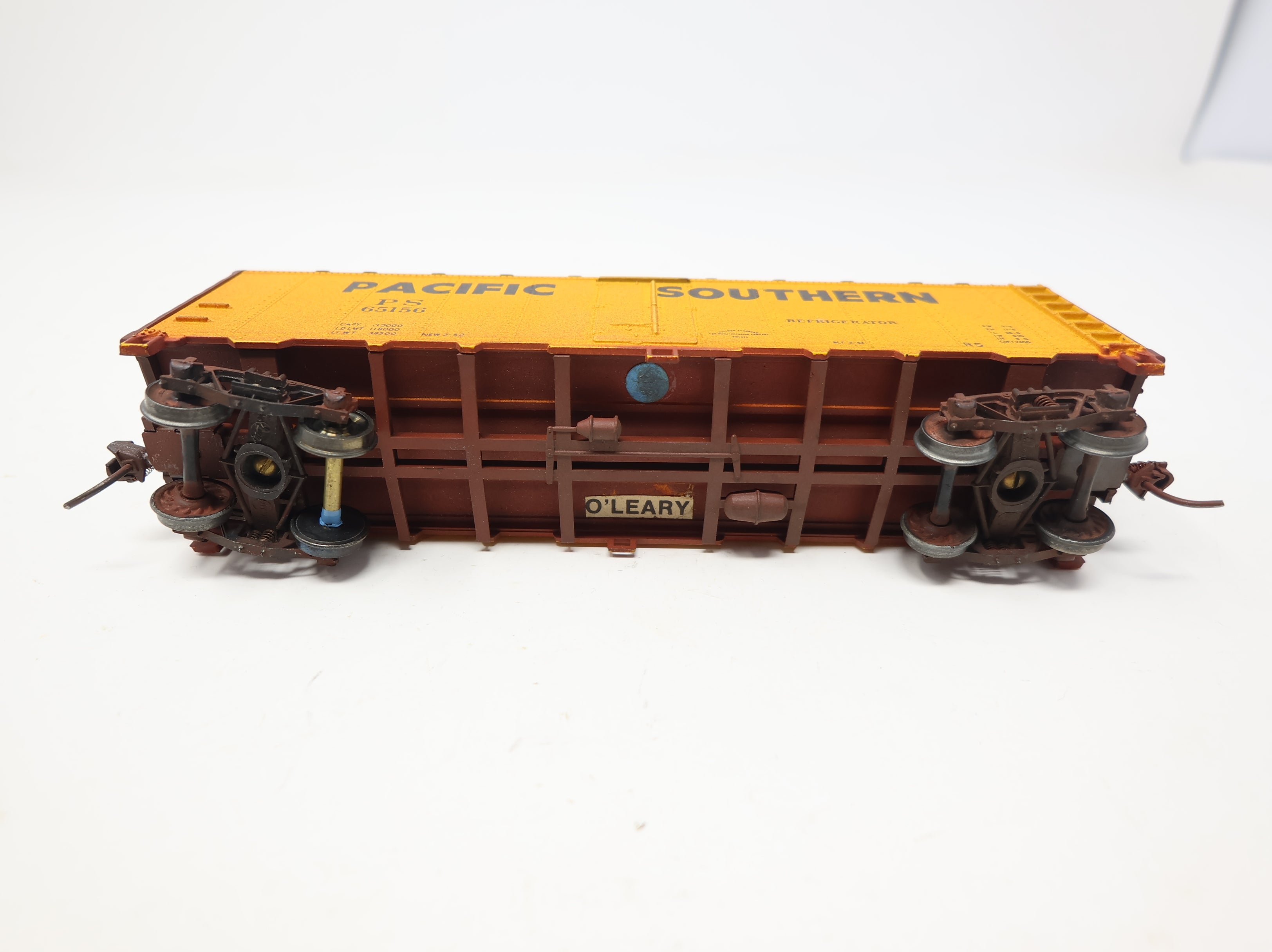USED Athearn HO Scale 40' Box Car Pacific Southern PS #65156 Weathered Decal