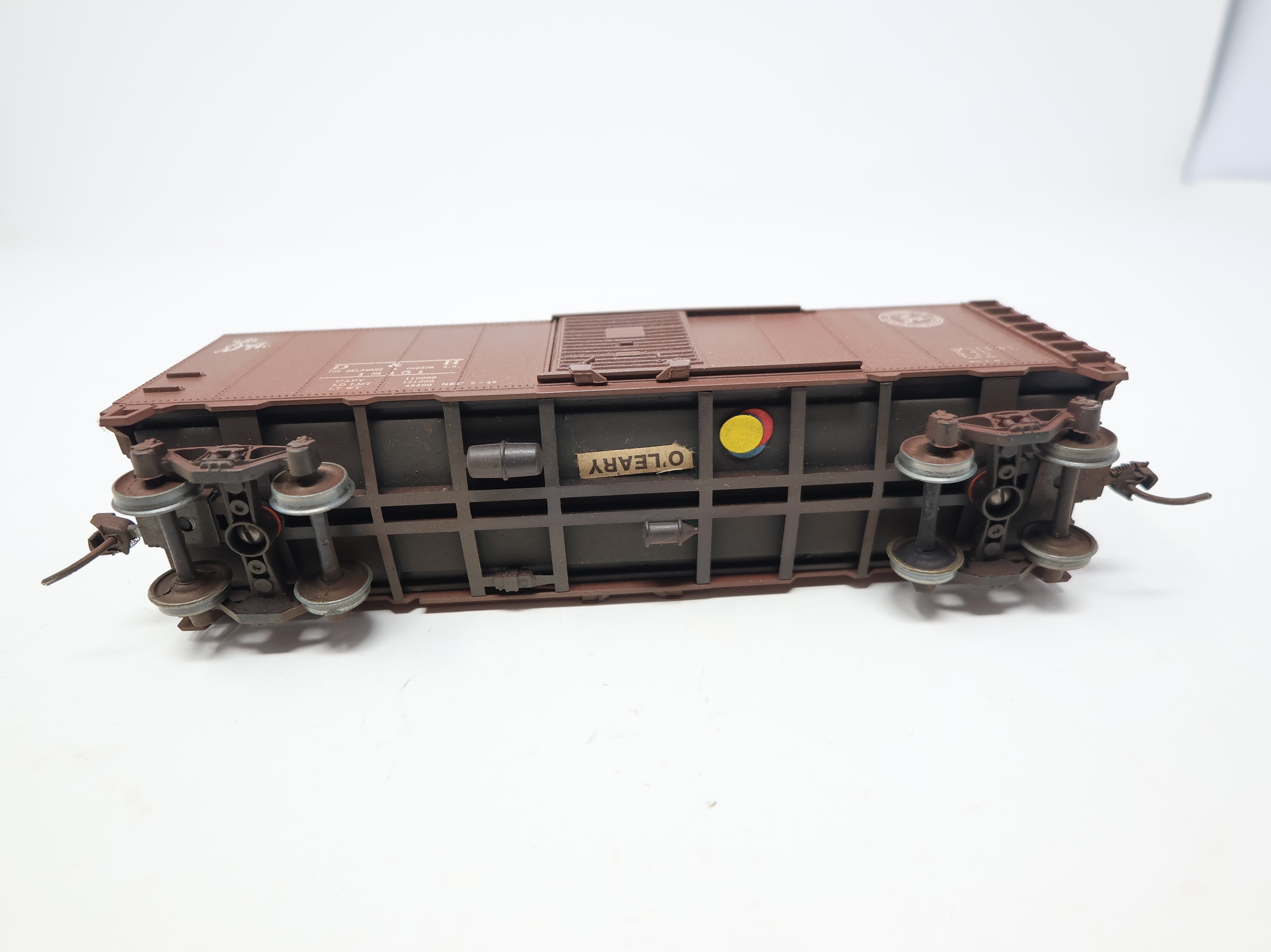 USED Athearn HO Scale 40' Box Car Delaware and Hudson DH #18151 Light Weathering
