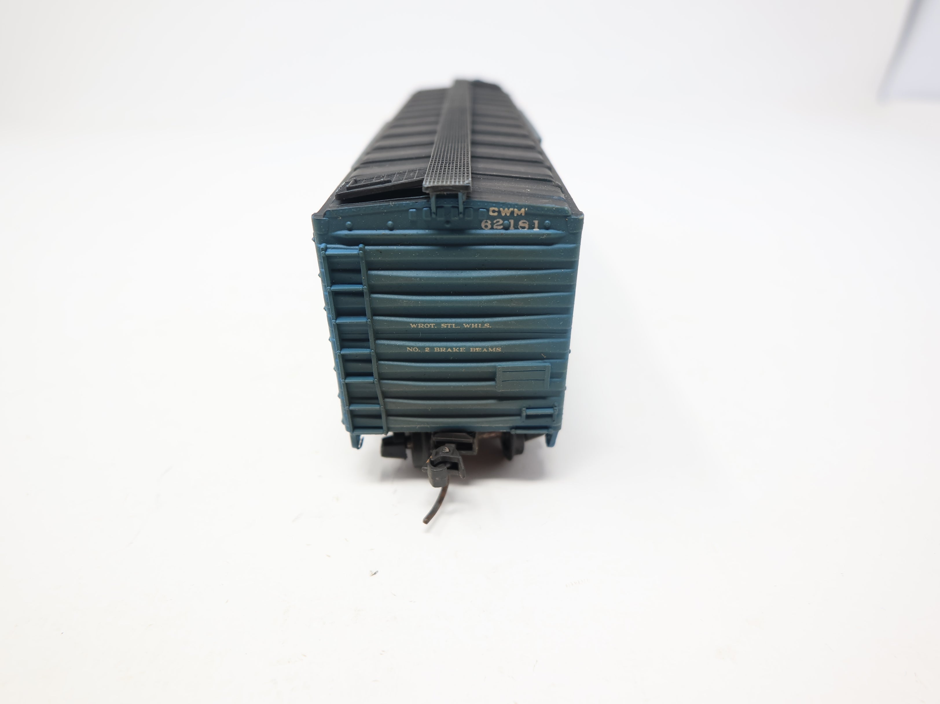 USED HO Scale 40' Box Car C&WM #62181 Light Weathering