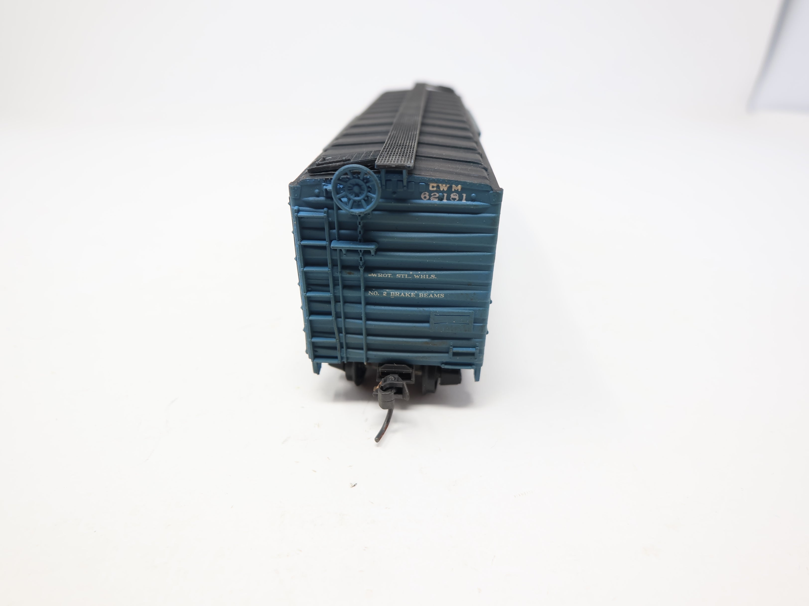 USED HO Scale 40' Box Car C&WM #62181 Light Weathering