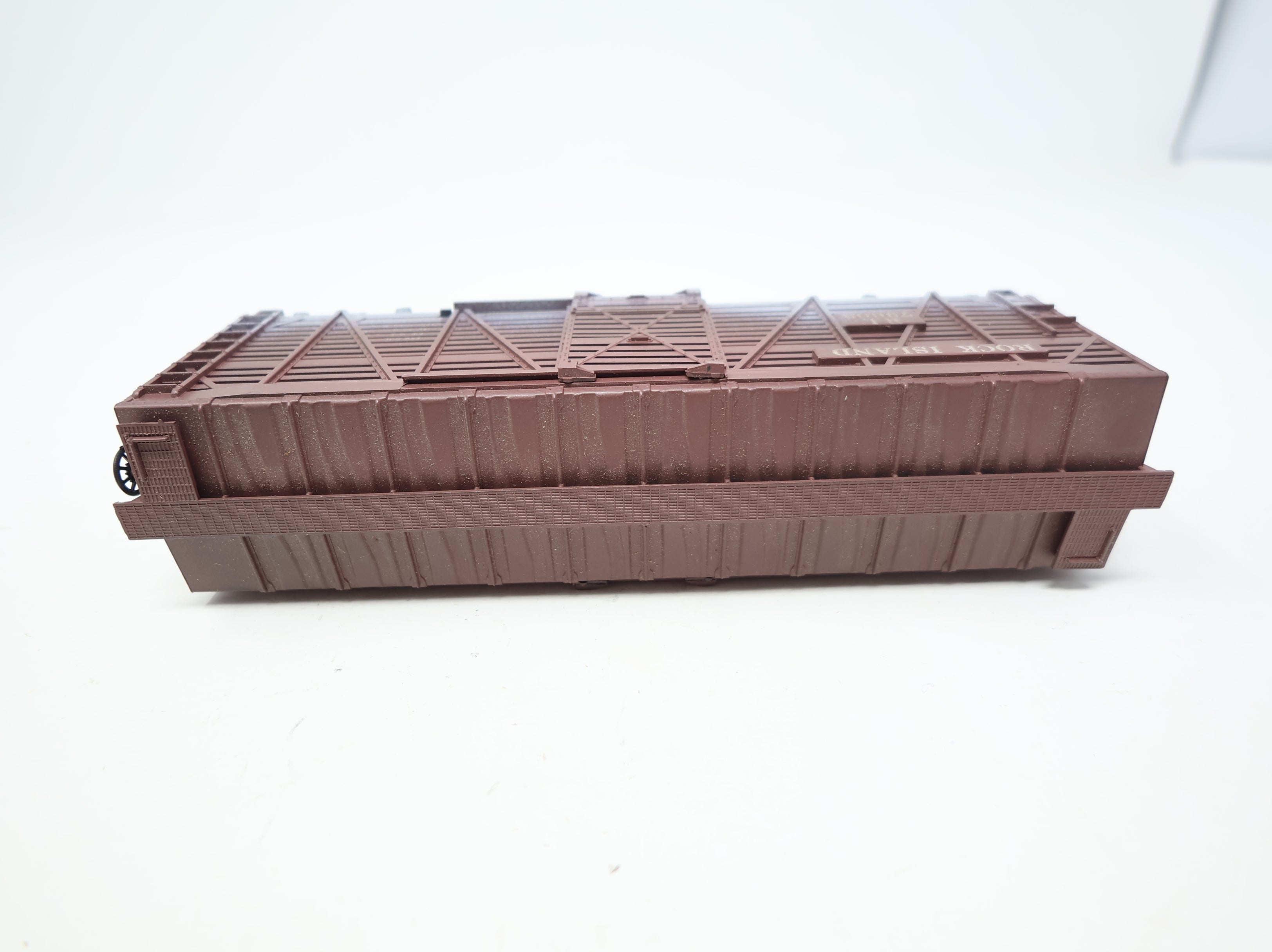 USED Athearn HO Scale Cattle Stock Car Rock Island RI #79608 Weathered
