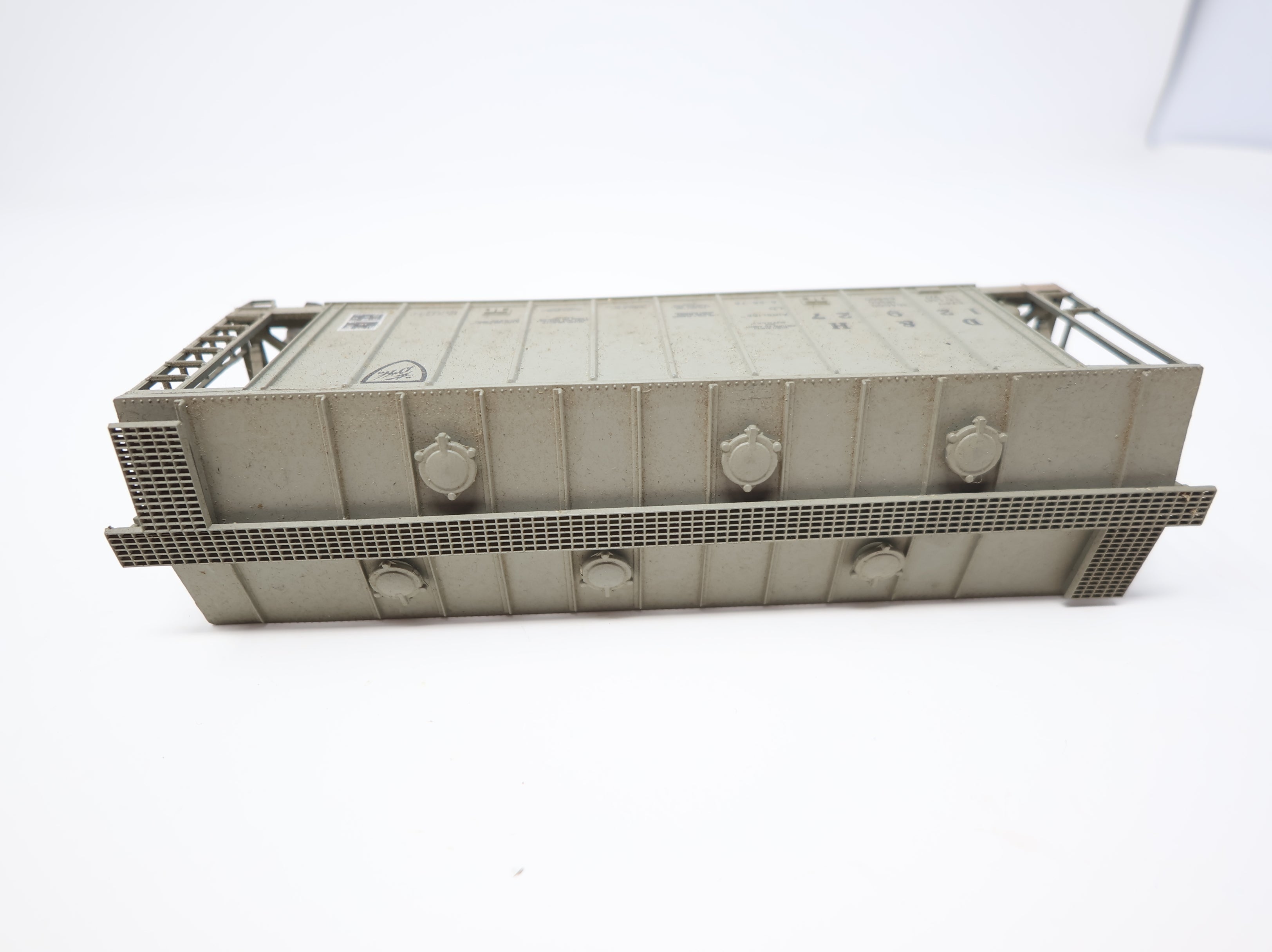 USED HO Scale Airslide Covered Hopper Delaware and Hudson D&H #12927 Light Weathering