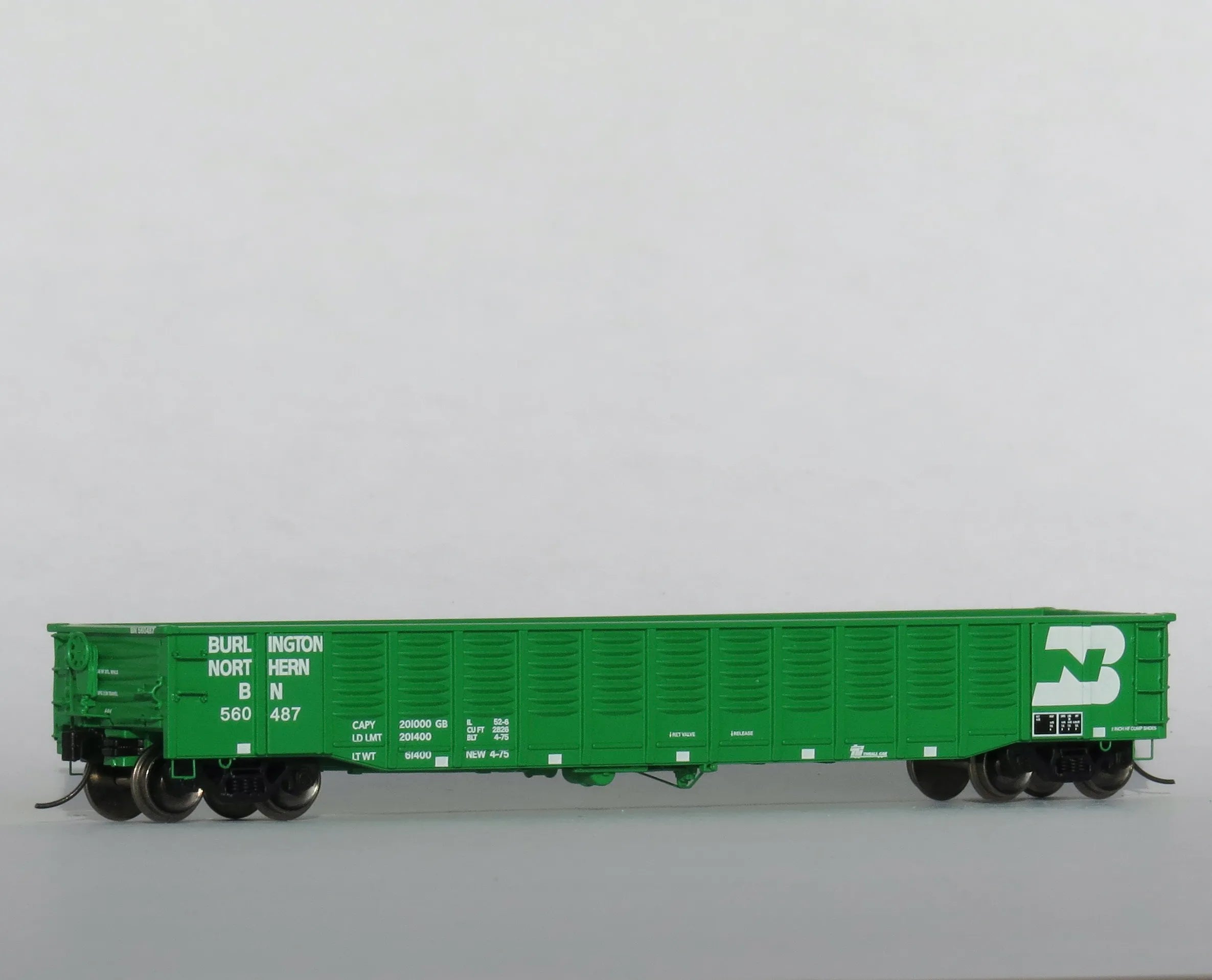 Trainworx 2521124 N Scale, 52' Gondola, Burlington Northern #560835